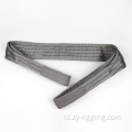 Grey Polyester Pe Tow Rope Sling Anyaman Datar